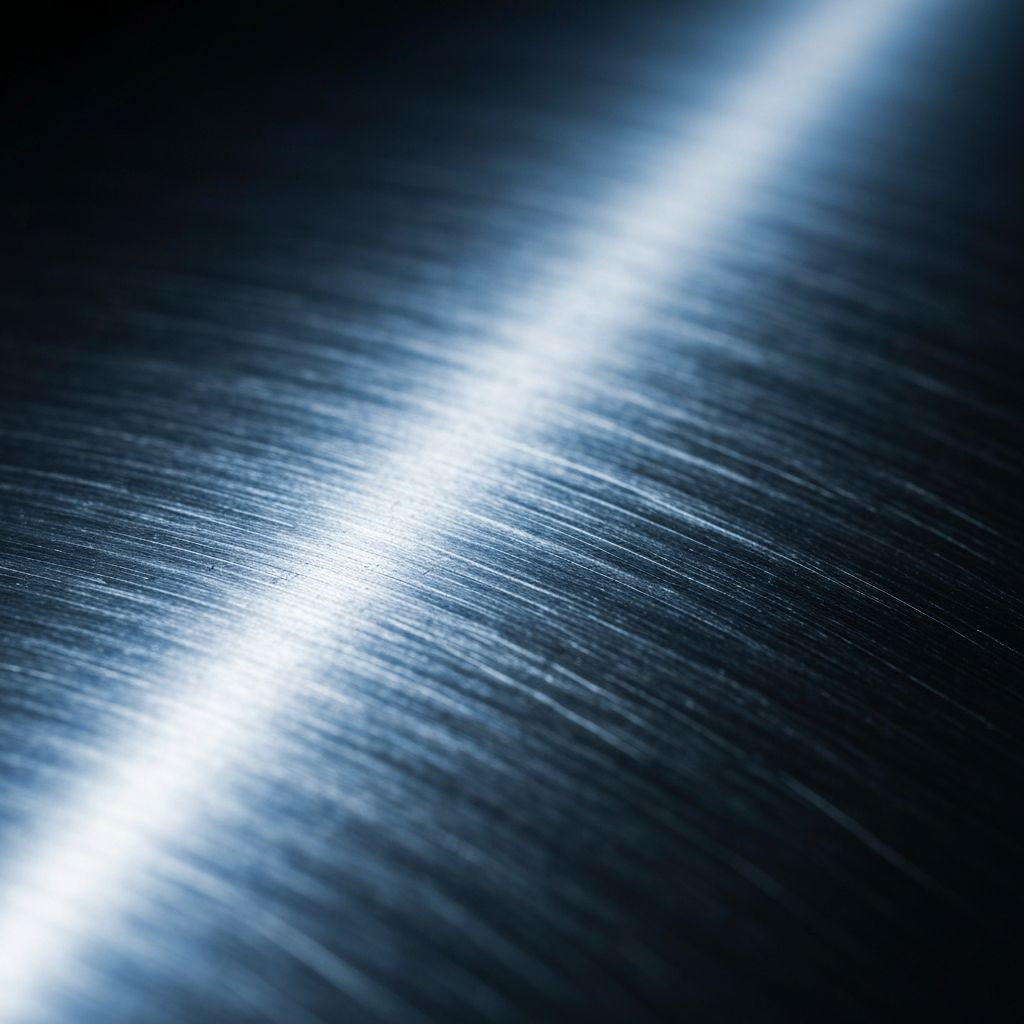 Polished metal surface